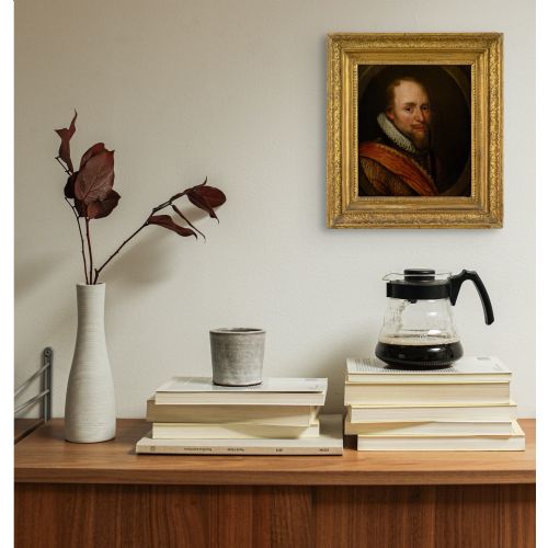 MICHIEL JANSZ VAN MIEREVELT FOLLOWER PORTRAIT OF MAURICE OF ORANGE ANTIQUE OIL PAINTING - ADDITIONAL PHOTO 3