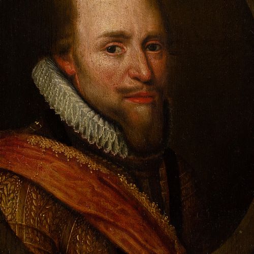 MICHIEL JANSZ VAN MIEREVELT FOLLOWER PORTRAIT OF MAURICE OF ORANGE ANTIQUE OIL PAINTING - ADDITIONAL PHOTO 5