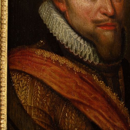 MICHIEL JANSZ VAN MIEREVELT FOLLOWER PORTRAIT OF MAURICE OF ORANGE ANTIQUE OIL PAINTING - ADDITIONAL PHOTO 6