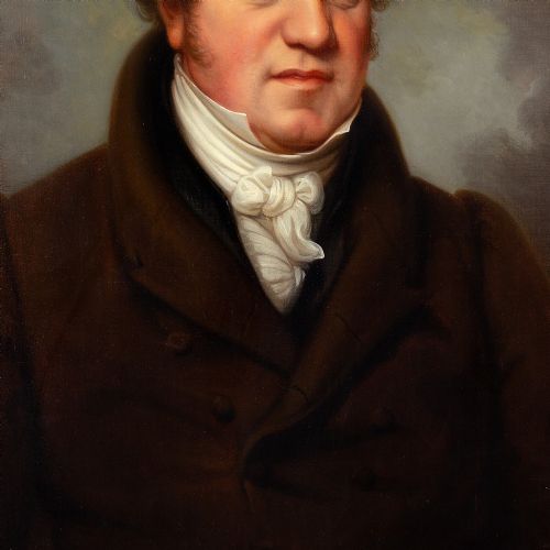 fig 1. 19th-Century English School, Portrait Of Steel Manufacturer James Sanderson - Antique Oil Painting
