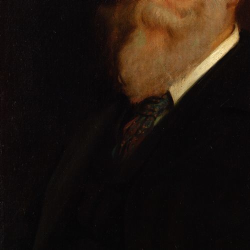 EARLY 20THCENTURY BRITISH SCHOOL PORTRAIT STUDY OF AN EDWARDIAN GENTLEMAN ANTIQUE OIL PAINTING - ADDITIONAL PHOTO 6