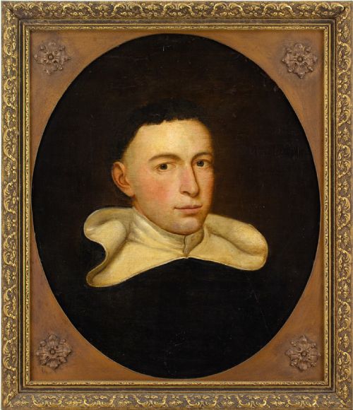 17thcentury continental school portrait of a dominican monk antique oil painting - CATEGORY: ANTIQUE ART - DATED BEFORE 1700