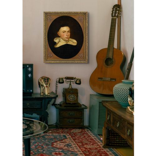 17THCENTURY CONTINENTAL SCHOOL PORTRAIT OF A DOMINICAN MONK ANTIQUE OIL PAINTING - ADDITIONAL PHOTO 2