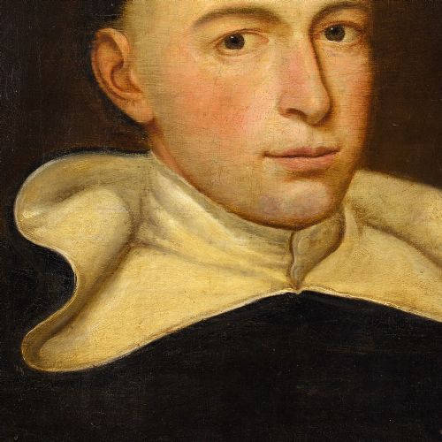 17THCENTURY CONTINENTAL SCHOOL PORTRAIT OF A DOMINICAN MONK ANTIQUE OIL PAINTING - ADDITIONAL PHOTO 5
