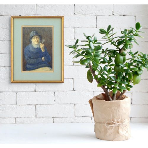 HENRY M TERRY AN OLD SALT ANTIQUE WATERCOLOUR - ADDITIONAL PHOTO 3