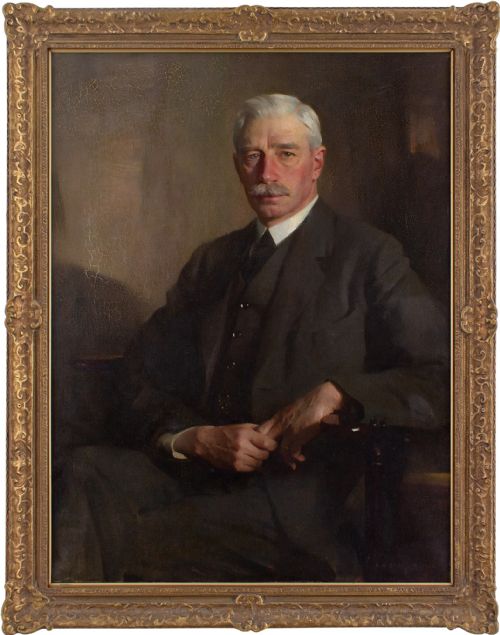james bell anderson rsa portrait of a seated gentleman antique oil painting - CATEGORY: ANTIQUE ART - DATED 1930