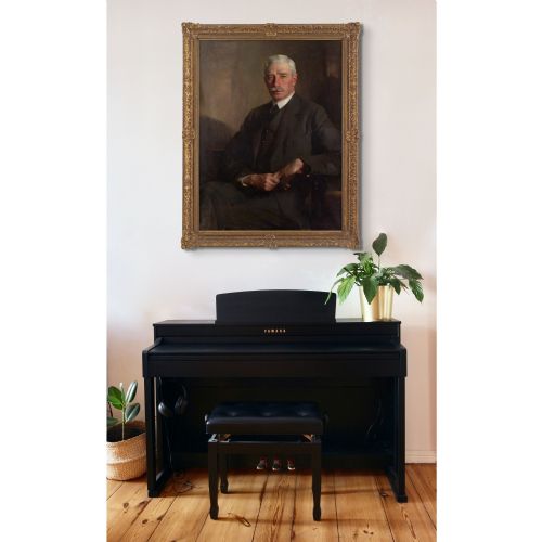 JAMES BELL ANDERSON RSA PORTRAIT OF A SEATED GENTLEMAN ANTIQUE OIL PAINTING - ADDITIONAL PHOTO 2