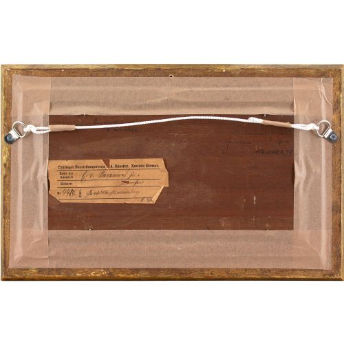 EMIL VON VARENNESMONDASSE STUDY OF A THUNDERSTORM ANTIQUE OIL PAINTING - ADDITIONAL PHOTO 7