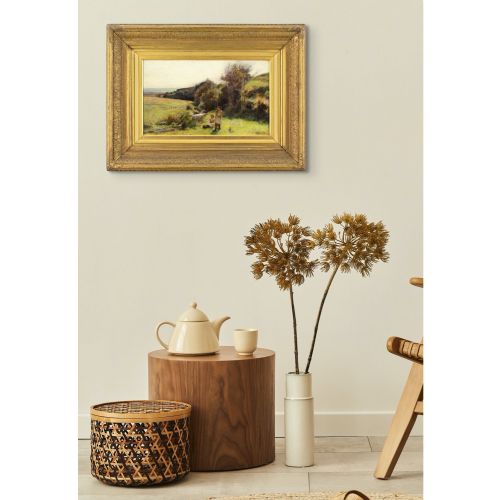 JOHN WHITE THE BIG ONE ANTIQUE OIL PAINTING - ADDITIONAL PHOTO 2