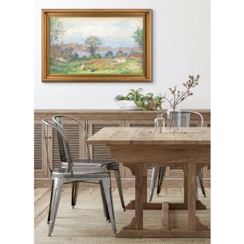 AXEL ERDMANN KASTELLHOLMEN ANTIQUE OIL PAINTING - ADDITIONAL PHOTO 2