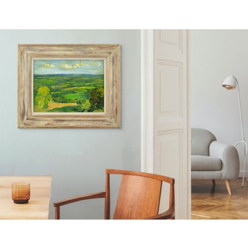 ALAN WITNEY KENTISH WEALD FROM THE NORTH DOWNS OIL PAINTING - ADDITIONAL PHOTO 4