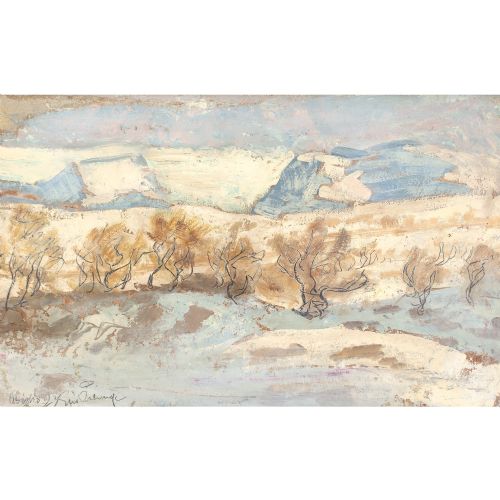 ELIS SLUND ABISKO ARCTIC TUNDRA OIL PAINTING - ADDITIONAL PHOTO 1