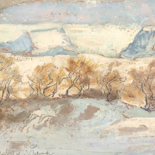 ELIS SLUND ABISKO ARCTIC TUNDRA OIL PAINTING - ADDITIONAL PHOTO 5