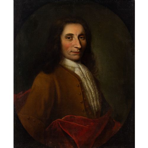 BALTHASAR DENNER PORTRAIT OF CAPTAIN MATHIAS IBSEN LUNDING ANTIQUE OIL PAINTING - ADDITIONAL PHOTO 1