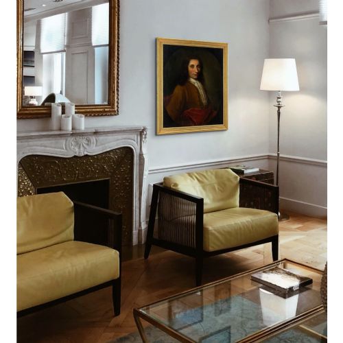 BALTHASAR DENNER PORTRAIT OF CAPTAIN MATHIAS IBSEN LUNDING ANTIQUE OIL PAINTING - ADDITIONAL PHOTO 5