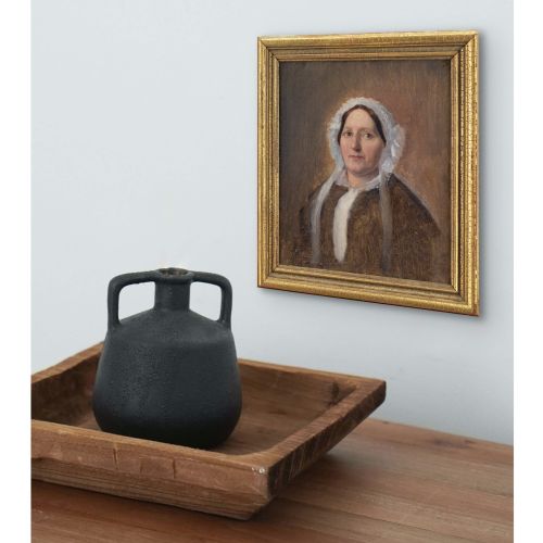 JULIUS FRIEDLNDER PORTRAIT OF THE ARTISTS MOTHER ANTIQUE OIL PAINTING - ADDITIONAL PHOTO 1