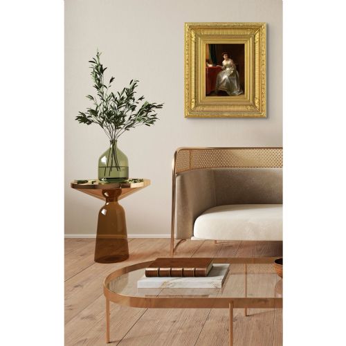 FLORENT WILLEMS LGANTE AU FACE MAIN ANTIQUE OIL PAINTING - ADDITIONAL PHOTO 2