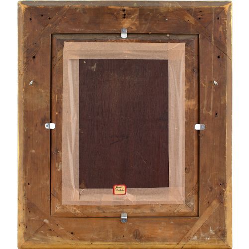 FLORENT WILLEMS LGANTE AU FACE MAIN ANTIQUE OIL PAINTING - ADDITIONAL PHOTO 8