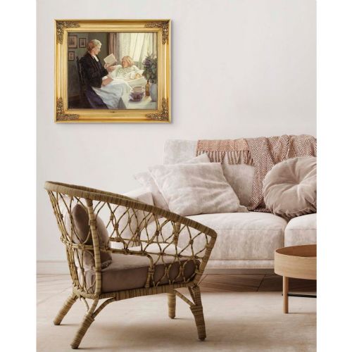 SOPHUS VERMEHREN HER FAVOURITE STORY OIL PAINTING - ADDITIONAL PHOTO 3