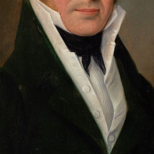 EARLY 19THCENTURY GERMAN SCHOOL PORTRAIT OF A GENTLEMAN ANTIQUE OIL PAINTING - ADDITIONAL PHOTO 3