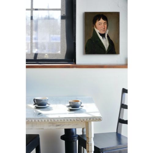 EARLY 19THCENTURY GERMAN SCHOOL PORTRAIT OF A GENTLEMAN ANTIQUE OIL PAINTING - ADDITIONAL PHOTO 4