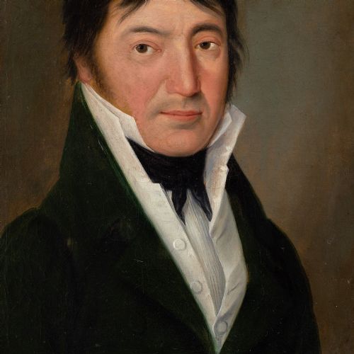 EARLY 19THCENTURY GERMAN SCHOOL PORTRAIT OF A GENTLEMAN ANTIQUE OIL PAINTING - ADDITIONAL PHOTO 7
