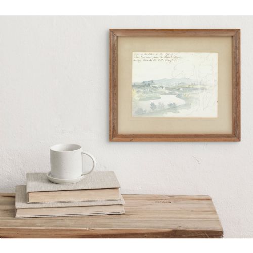 SIR WILLIAM PILKINGTON VIEW OF THE TIBER TO THE LEFT OF ROME ANTIQUE DRAWING - ADDITIONAL PHOTO 5