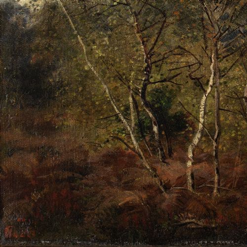 19THCENTURY FRENCH SCHOOL CHEVREUILS EN FORT ANTIQUE OIL PAINTING - ADDITIONAL PHOTO 4