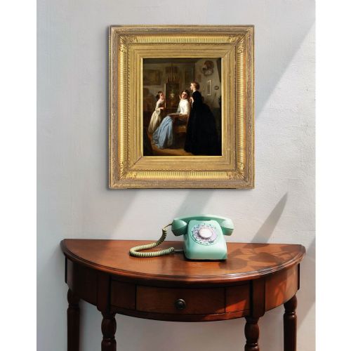 PAULINE CARONLANGLOIS ATELIER ANTIQUE OIL PAINTING - ADDITIONAL PHOTO 2