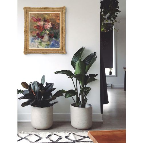 VICTOR SIMONIN VASE DE FLEURS OIL PAINTING - ADDITIONAL PHOTO 3