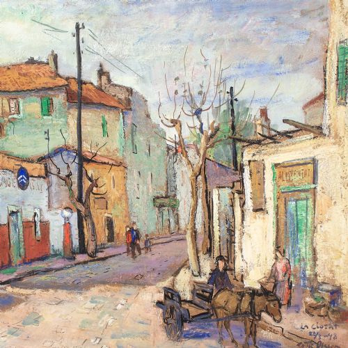 GOTTFRID OLSSON LA CIOTAT GOUACHE ON PAPER - ADDITIONAL PHOTO 1