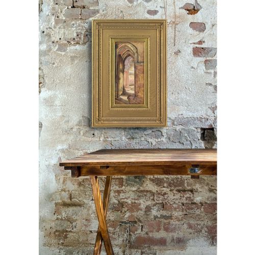 ALEXANDER FRASER JNR RSA A DOORWAY ROSSLYN CHAPEL ANTIQUE WATERCOLOUR - ADDITIONAL PHOTO 4