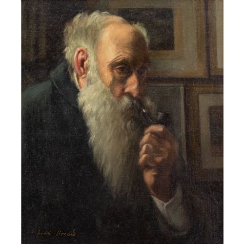 HENRIGEORGES BRARD SELFPORTRAIT OIL PAINTING - ADDITIONAL PHOTO 1
