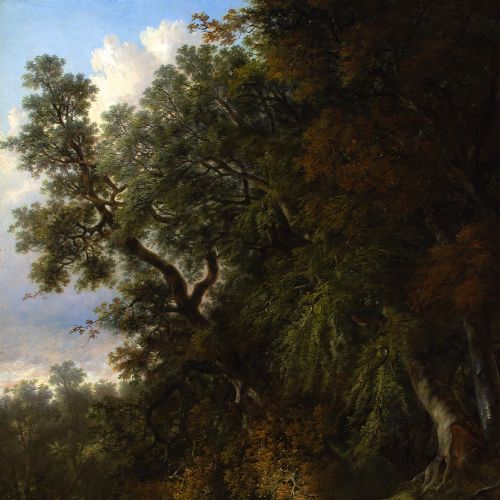 HENRY LADBROOKE SCENE NEAR WALSINGHAM NORFOLK ANTIQUE OIL PAINTING - ADDITIONAL PHOTO 1