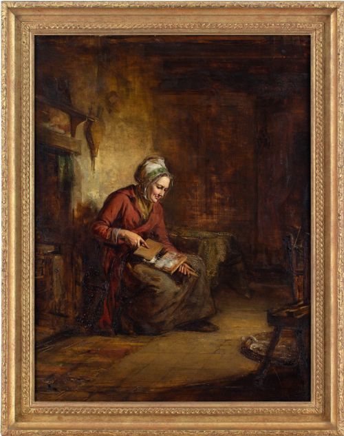 robert thorburn ross rsa carding - CATEGORY: ANTIQUE ART - DATED 1850
