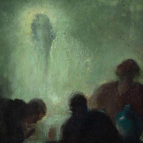 JEAN SEND THE PILGRIMS AT EMMAUS OIL PAINTING - ADDITIONAL PHOTO 3