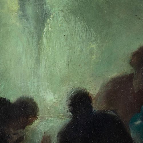 JEAN SEND THE PILGRIMS AT EMMAUS OIL PAINTING - ADDITIONAL PHOTO 6