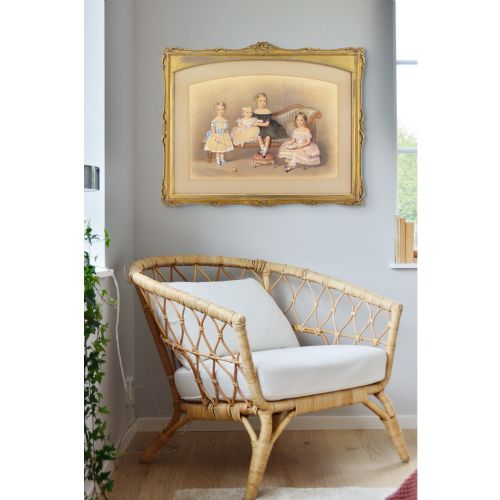 JOHN GEORGE INDERMAUR GROUP OF CHILDREN ANTIQUE WATERCOLOUR - ADDITIONAL PHOTO 2