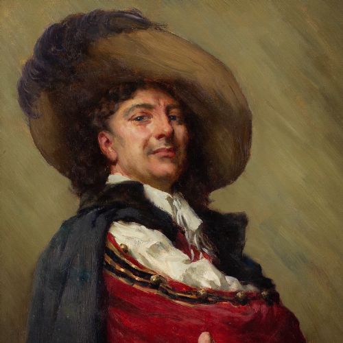 WILLIAM ARTHUR BREAKSPEARE RBA RBSA ROI THE CAPTAIN OF THE GUARD ANTIQUE OIL PAINTING - ADDITIONAL PHOTO 6