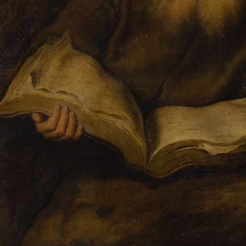 SALOMON KONINCK AFTER THE HERMIT ANTIQUE OIL PAINTING - ADDITIONAL PHOTO 7