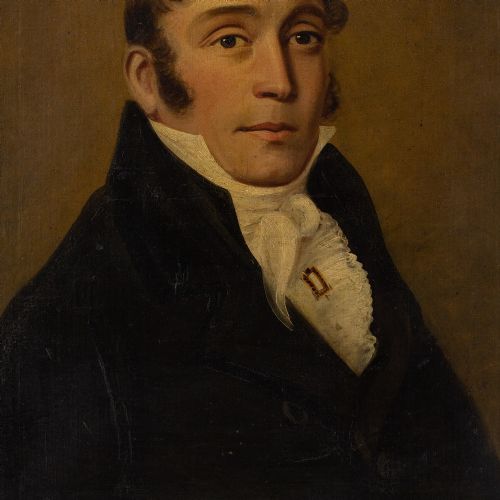 EARLY 19THCENTURY BRITISH SCHOOL PORTRAIT OF A REGENCY GENTLEMAN ANTIQUE OIL PAINTING - ADDITIONAL PHOTO 1