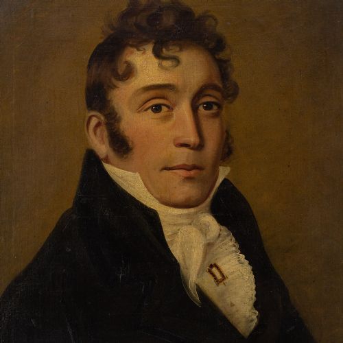EARLY 19THCENTURY BRITISH SCHOOL PORTRAIT OF A REGENCY GENTLEMAN ANTIQUE OIL PAINTING - ADDITIONAL PHOTO 4