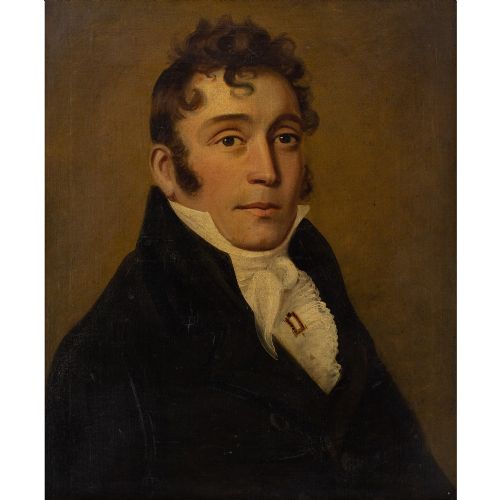 EARLY 19THCENTURY BRITISH SCHOOL PORTRAIT OF A REGENCY GENTLEMAN ANTIQUE OIL PAINTING - ADDITIONAL PHOTO 5