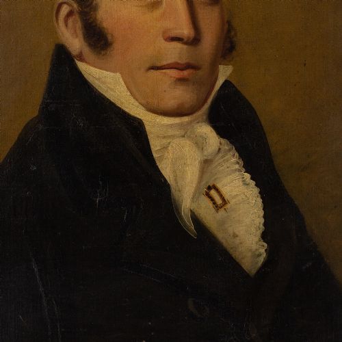 EARLY 19THCENTURY BRITISH SCHOOL PORTRAIT OF A REGENCY GENTLEMAN ANTIQUE OIL PAINTING - ADDITIONAL PHOTO 7