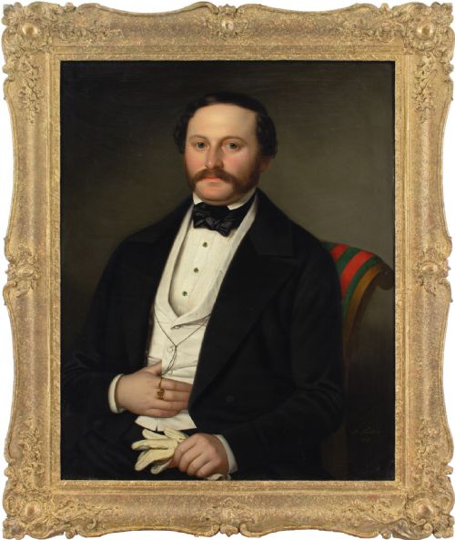 Benno Fischer, Portrait of a Seated Gentleman - Antique Oil Painting