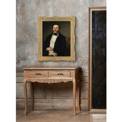 fig 2. Benno Fischer, Portrait Of A Seated Gentleman - Antique Oil Painting