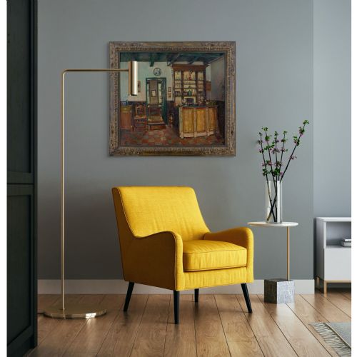 EDGARD WIETHASE COFFEE HOUSE OIL PAINTING - ADDITIONAL PHOTO 5
