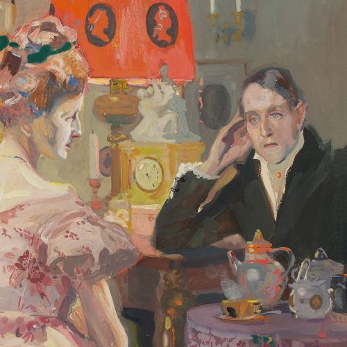 FERDINAND GTZ TEA TIME ANTIQUE GOUACHE - ADDITIONAL PHOTO 6