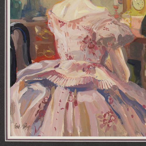 FERDINAND GTZ TEA TIME ANTIQUE GOUACHE - ADDITIONAL PHOTO 7