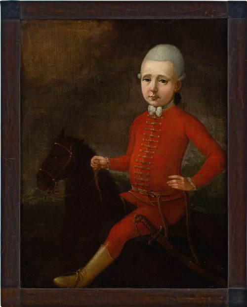 late 18thcentury austrian school portrait of joseph thaddus glaser von glasersberg antique oil painting - CATEGORY: ANTIQUE ART - DATED 18TH CENTURY